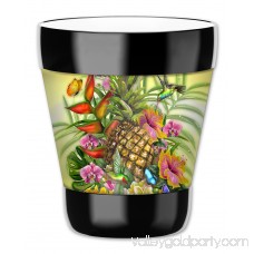 Mugzie 16-Ounce Tumbler Drink Cup with Removable Insulated Wetsuit Cover - Pineapple